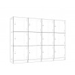 Lockers 12 Doors - Locker bank of 3 x high & 4 x Wide